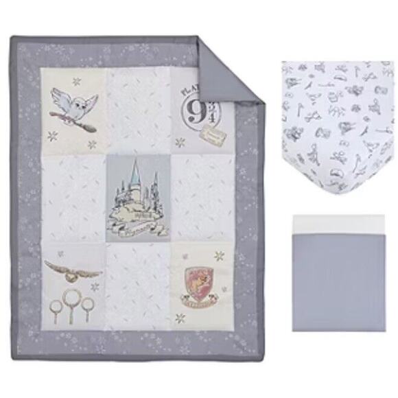 Harry Potter Nursery Bedding Fitted Crib Sheet Set Baby Blanket Comforter - Picture 2 of 15